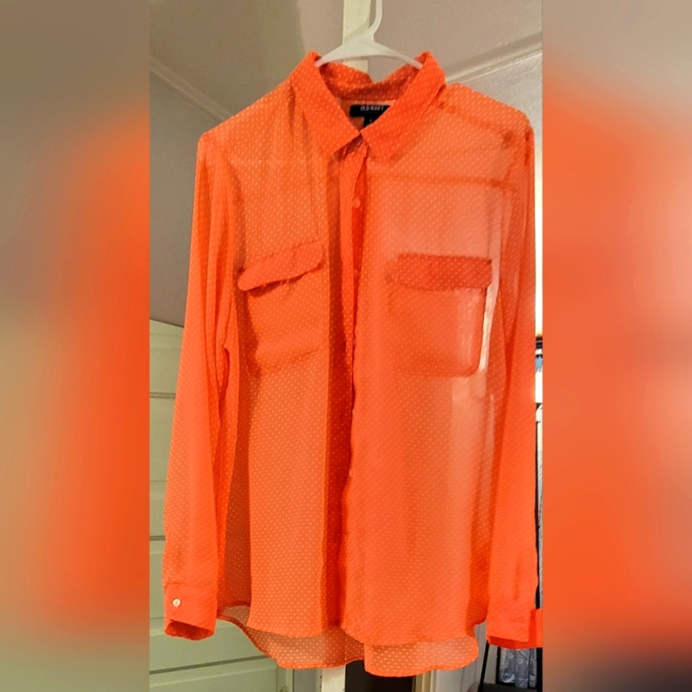 Womens Old Navy sheer blouse